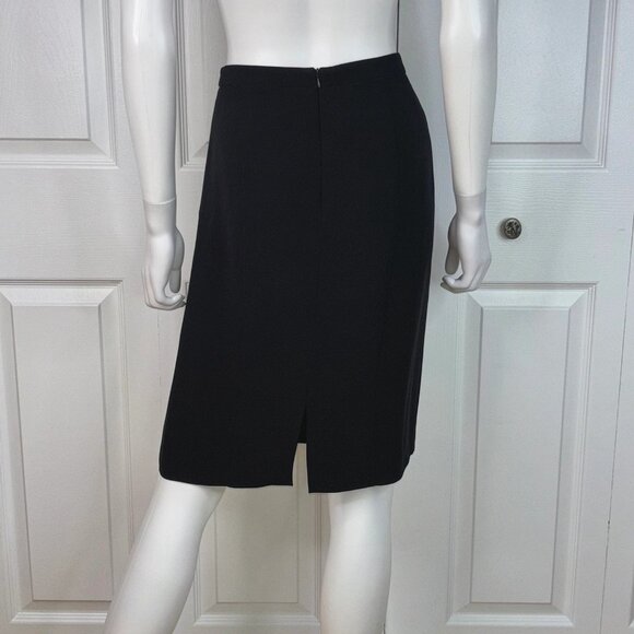 GIORGIO ARMANI women's black silk skirt size 38 - Picture 2 of 2